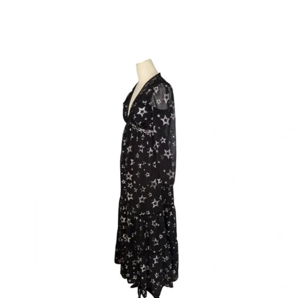 francessca’s collection limelight lurex star maxi dress jun & ivy XS - Picture 5 of 8